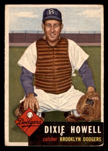 1953 Topps Baseball #255 Dixie Howell (Short print) GD *j1 - Picture 1 of 2
