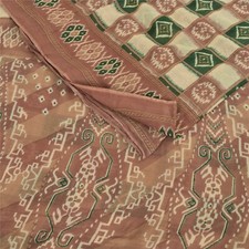 Sanskriti Vintage Sarees Multicolor Pure Cotton Printed Sari 5Yd Craft Fabric