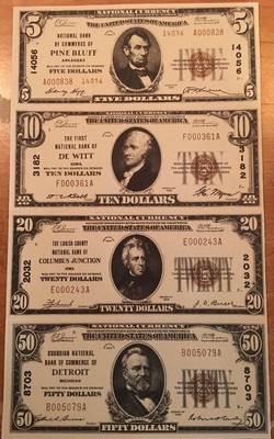 Copy Reproduction 1899 $5 Indian US Paper Money Currency Note