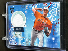 2023 Topps Holiday Player-Worn Jersey Patch Relic Hunter Brown  #RC-HB