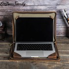 Genuine Leather Laptop Bag Sleeve Cover Case Handbag For MacBook Pro 15.4" 16.2"