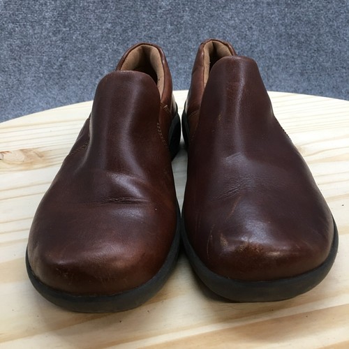 Unstructured Clarks Shoes Womens 7M Un Loop 2 Step Clog Brown Leather 26144579 - Picture 4 of 18