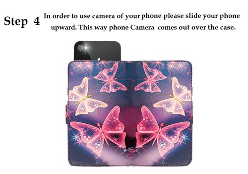 Universal Premium Leather Flip Wallet Phone Case Cover For ZTE Blade A5 (2019) - Picture 5 of 24