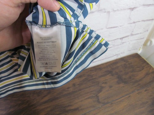 Footjoy shirt mens Large Short Sleeves Polo Striped - Picture 3 of 12