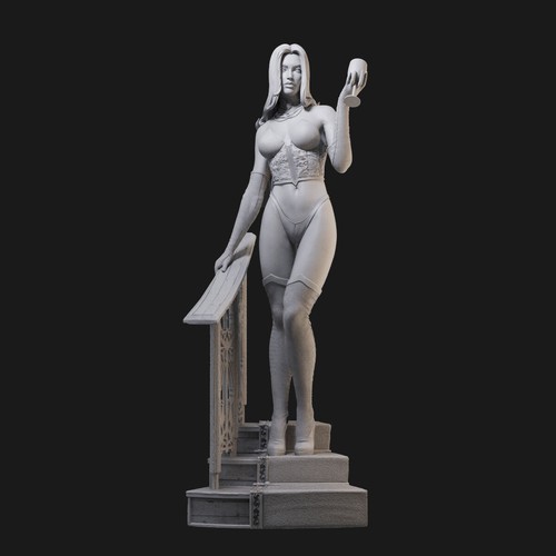 Selene Drink 1/24 1/18 3D Print Model Kit Unpainted Unassembled GK - Picture 4 of 5
