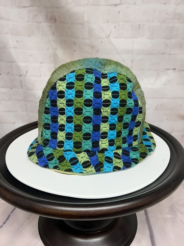 Fiber Artist Art to Wear Robin Lathroum Hand Dyed Bucket Hat Reversible Colorful - Picture 3 of 13