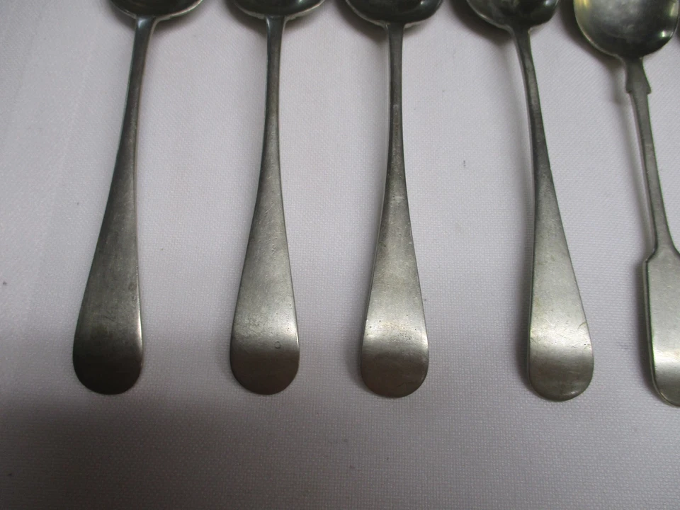 6 ANTIQUE D & A DANIEL & ARTER BRAZILIAN & BENGAL SILVER COFFEE TEASPOONS - Image 2 of 4