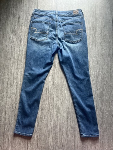 American Eagle Hi Rise Jegging Jeans Denim, Light Wash, Size 8 Short, Y2K - Picture 4 of 5