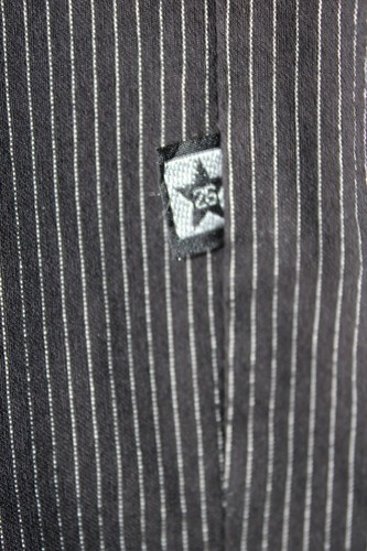 Vintage 26Red Collared Shirt black Pinstripe Size Large, Y2K, Streetwear, Skate - Picture 4 of 4