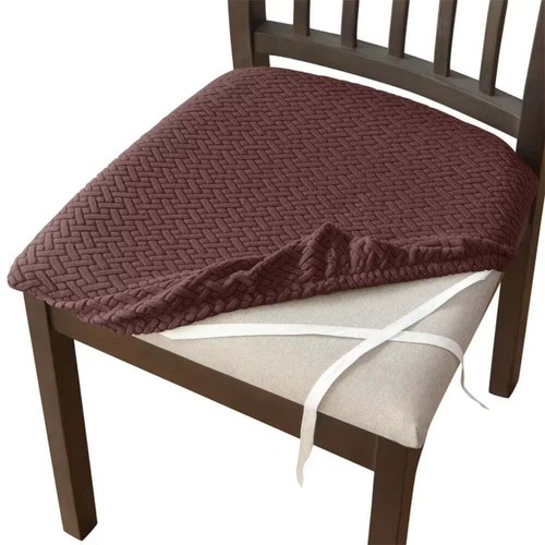 Fundas de asiento de silla de jacquard elásticas cubiertas de sillas de comedor cubiertas de sillas antipolvo - Imagen 18 de 116