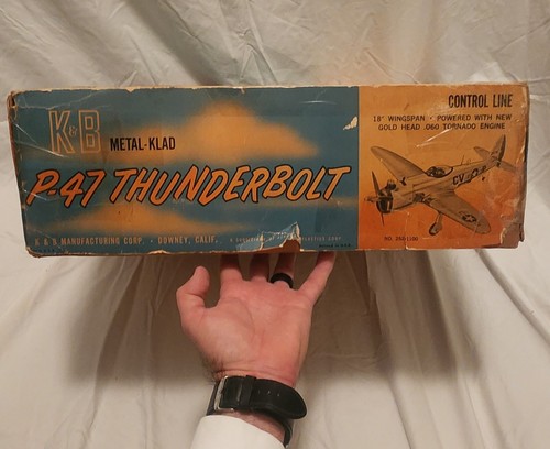 RARE!!K&B AURORA P-47 THUNDERBOLT!!!! COX,THIMBLE-DROME,WEN-MAC,COMET,TESTORS. - Picture 17 of 19