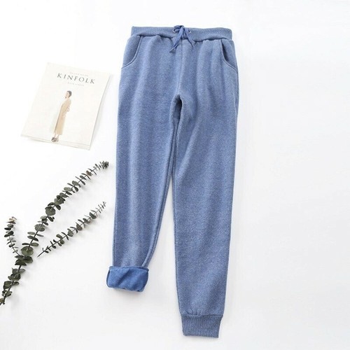 WINTER THERMAL Trousers Sweatpants Lined Pants Thick Long Warm Fleece For Women - Picture 9 of 12