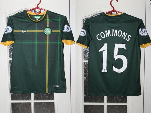 Boys Kids Celtic Glasgow 2014 2015 Commons Home Nike Soccer Shirt Jersey Trikot