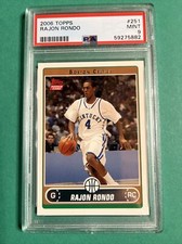 2006 Topps #251 Rajon Rondo RC PSA Mint 9 Boston Celtics NBAChampion Future HOF