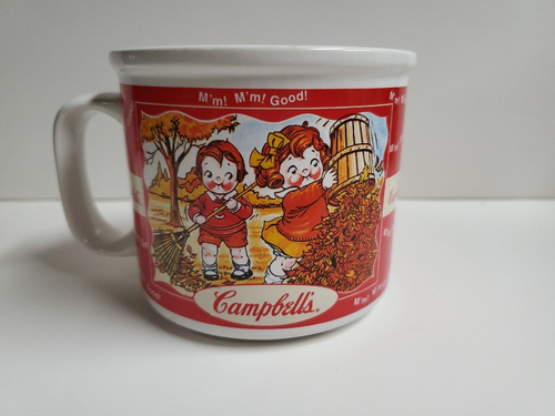 Vintage 1998 Campbells Soup Mug Ceramic Seasons “M'm M'm! Good!” Coffee Tea - Picture 3 of 5
