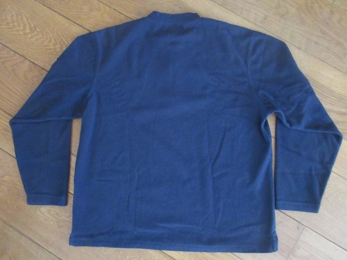 Eddie Bauer Men's LS Fleece 1/4 Zip Pullover, Size Large, Navy, Pre-Owned XLNT! - Picture 3 of 4