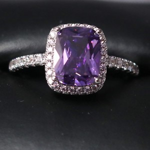 Sparkling-Princess-Purple-Amethyst-Ring-Women-Engagement-Jewelry-14K-White-Gold