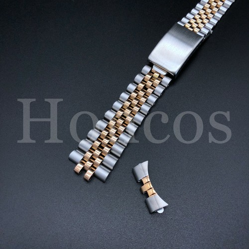 Curved End Links Jubilee Replacement Bracelet Watch Band Strap 13/19/20/21 MM - Picture 35 of 39