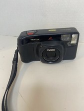 Pentax IQ Zoom 60 Black Film Camera, Untested