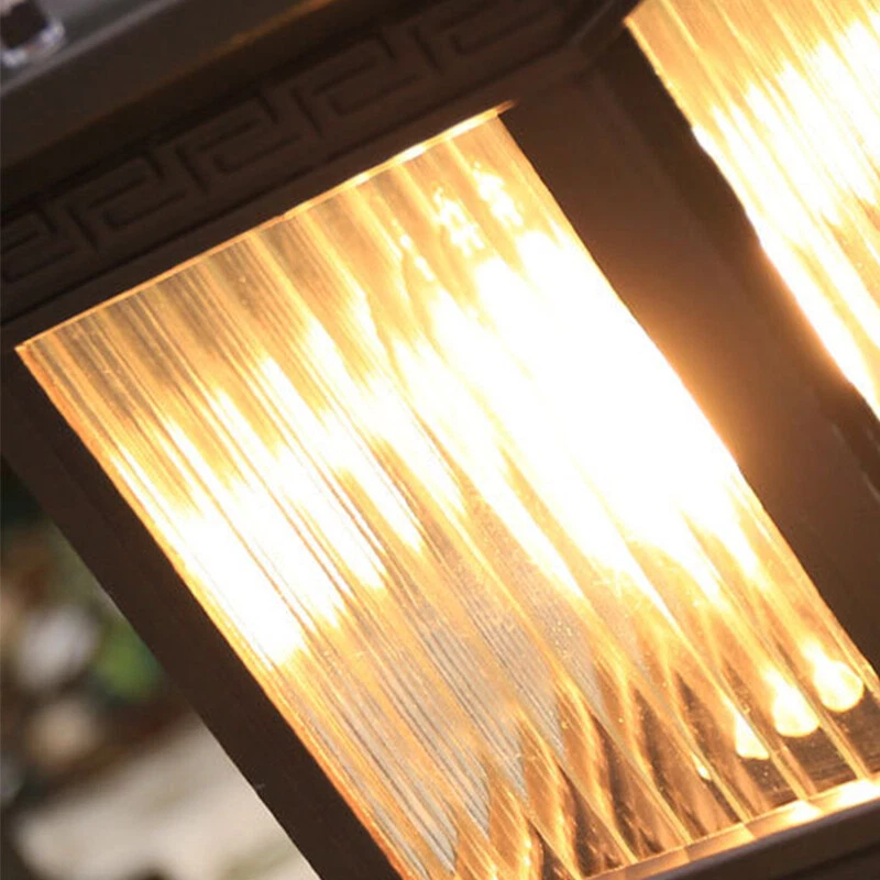 Modern Pillar Light Waterproof Outdoor Gate Post Lamp Garden Lantern Lighting - Image 4 of 4