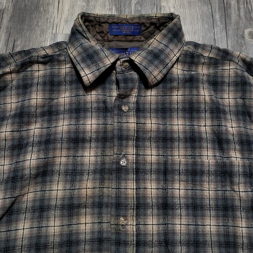 Vintage Pendleton Schurwolle geknöpftes Shirt kariert langärmeliges Oberteil Größe Medium - Bild 2 von 6