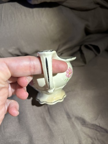 Edwin Knowles China Floral Pink Rose Creamer Sugar with Cover Vintage 33-2 - Picture 10 of 24