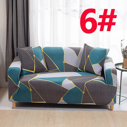 PRINT Sofa Cover Seater 1/2/3/4 Elastic Settee Stretch Slipcover Couch Protector - Picture 17 of 50