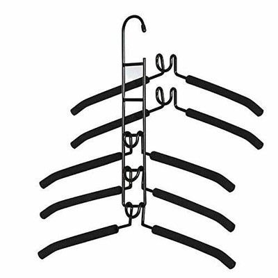 CESHUMD Space Saving Hangers for Clothes Detachable 5 Layers Stainless