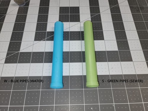 TUBO DE ALCANTARILLADO/AGUA DR 25 PVC PARA ACCESORIOS/CARGAS DE TREN O (1/48) Y HO (1/87) - Imagen 2 de 3