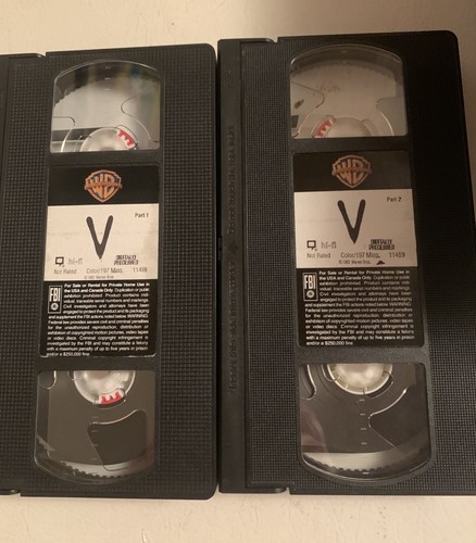V The Complete Original Mini Series + The Final Battle 5 VHS Tape Lot 1983 Works - Afbeelding 8 van 10