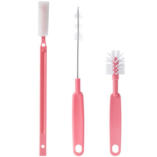 Cup Brush Set Small Brushes for Cleaning Bottle with Handle Baby