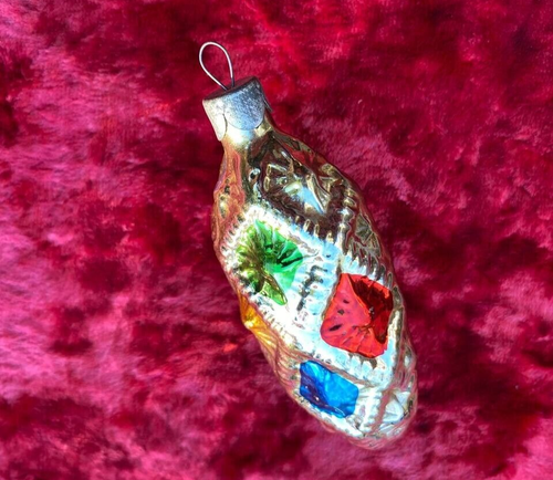 Vintage Glass Christmas Ornament Decoration USSR VTG cone Horse 60s - Picture 5 of 10