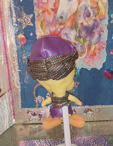 Vtg. 🦄Ace Warner Bros. / Looney Tunes / "Genie" Tweety Bird '1998 12" Plush! - Picture 2 of 16