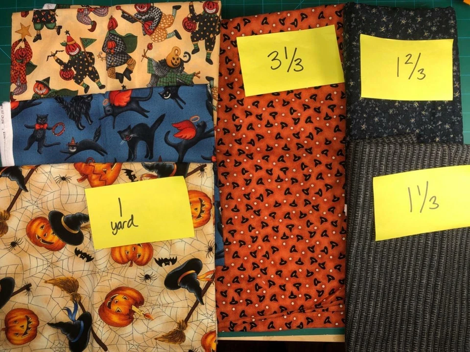 Quilters Fabric Bundle 9.3 yards Halloween Theresa Kogut SSI, Northcott, Mumm - Image 2 of 4