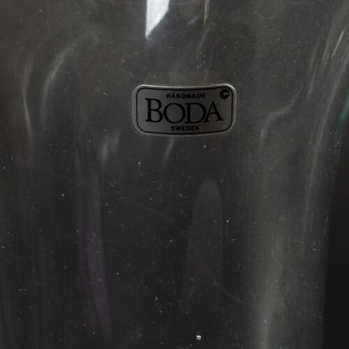 Kosta Boda Schweden klare Kristallvase gerüschter Rand 5 Zoll hoch schwedisches Kunstglas - Bild 4 von 5