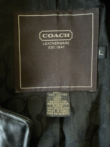 Coach 1941 Women’s Leather Jacket, Size L - Like Butter - Picture 2 of 8