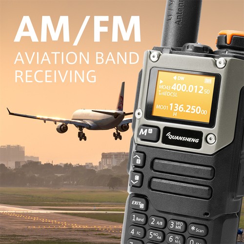 UV K6 Walkie Talkie Przenośne radio UHF VHF Am Fm Radio dwukierunkowe 128 kanałów - Zdjęcie 10 z 15