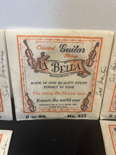 Vintage La Bella Classic Guitar Strings Lot Of 5 - Picture 3 of 5