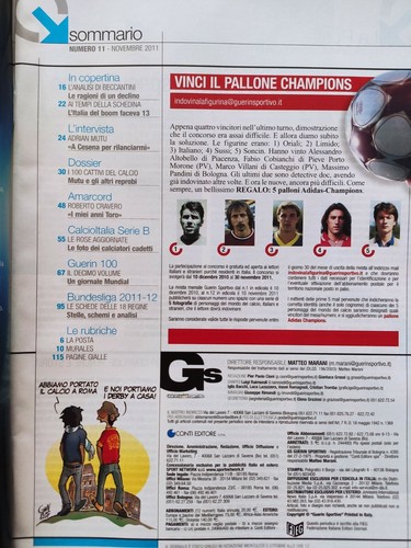 GUERIN SPORTIVO 11-2011 MARCHISIO MUTU CRAVERO MASSIMO RANIERI BUNDESLIGA - 第 2/3 張圖片