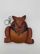 Kangaroo Artisan Hand Made 100 Leather Zippered Coin Purse