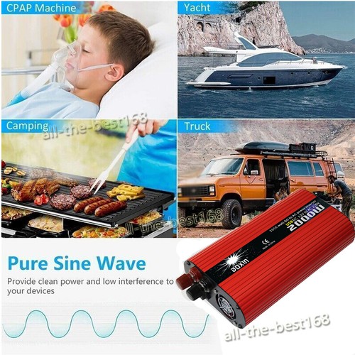 2000W Pure Sine Wave Peak Power Inverter Converter DC 48V to AC 220V/230V 50Hz - Bild 9 von 19