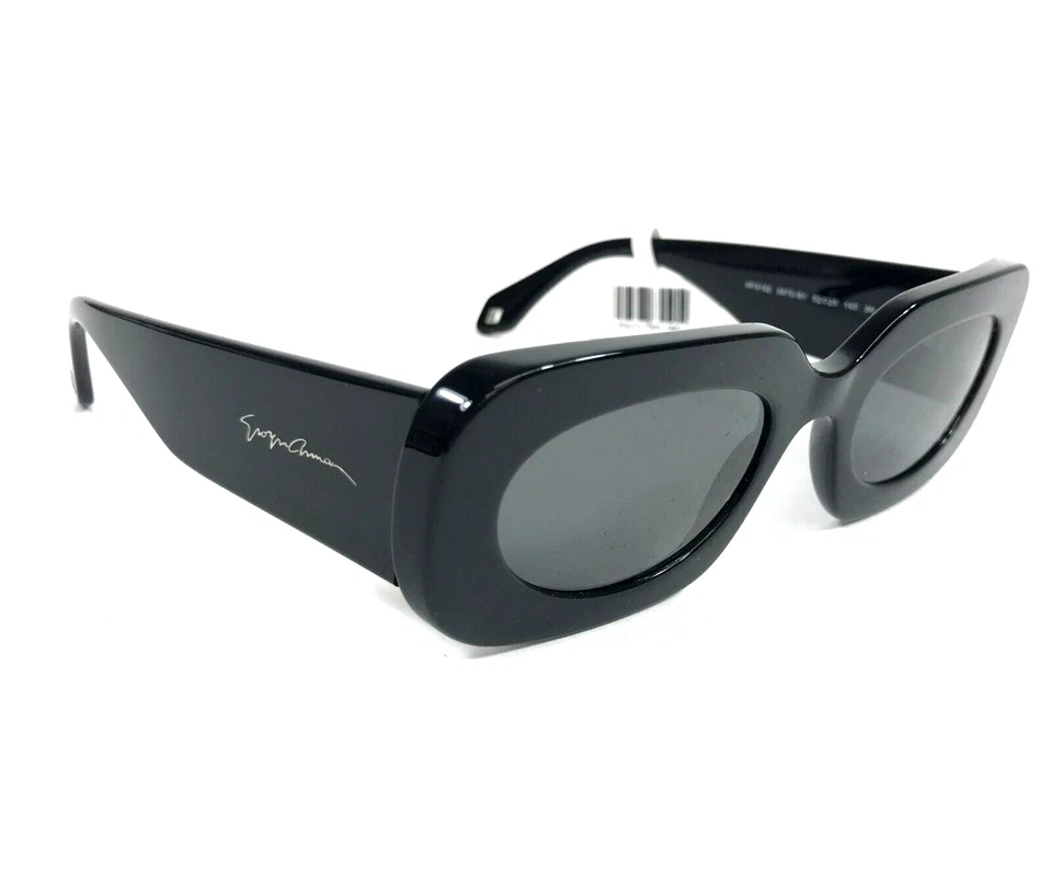 Gafas de sol Giorgio Armani AR8182 5875/B1 negras monturas de borde grueso con lentes grises Foto 3 de 4