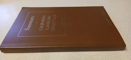 Summary California Landlord Tenant Law 2nd Ed. 1978 Robert L. Dicker - Picture 3 of 8