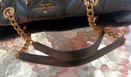 Kate Spade Black Briar Lane Quilted Dragonfly Embellished Meena Tote/Crossbody - Picture 13 of 16