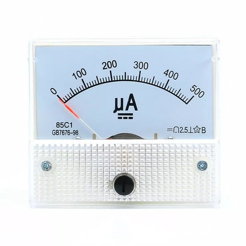 DC Ammeter 50uA-30A/5V-300V DC Voltmeter 85C1Analog Panel Meter 65x56mm - Picture 2 of 7