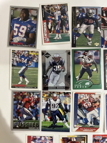 new england patriots 27 Card Mixed Lot EX-NM 1990’s - Bild 6 von 10
