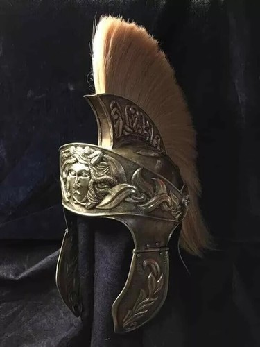Authentic Replica 18 Guage steel Viking knight Cavalry Roman Helmet - Picture 4 of 4