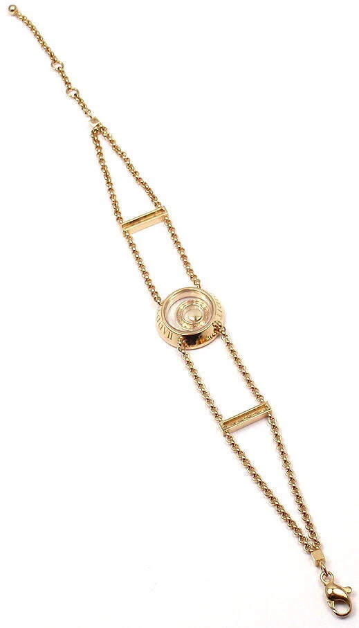 Rare! Authentic Chopard Happy Spirit Diamond Chain Bracelet Retail $13,200 - Image 4 of 4