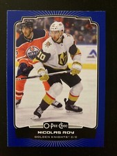 2022-23 O-Pee-Chee Hockey Nicolas Roy Blue Border Base Parallel (#481)