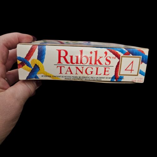 New in Box Vintage 1990 RUBIK'S TANGLE 4 Golden Matchbox NIB Sealed Packaging - Picture 7 of 13